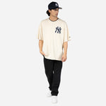 New Era - World Series Drop Shoulder T-Shirt - New York Yankees - Light Beige - Headz Up 