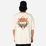 New Era - World Series Drop Shoulder T-Shirt - New York Yankees - Light Beige - Headz Up 