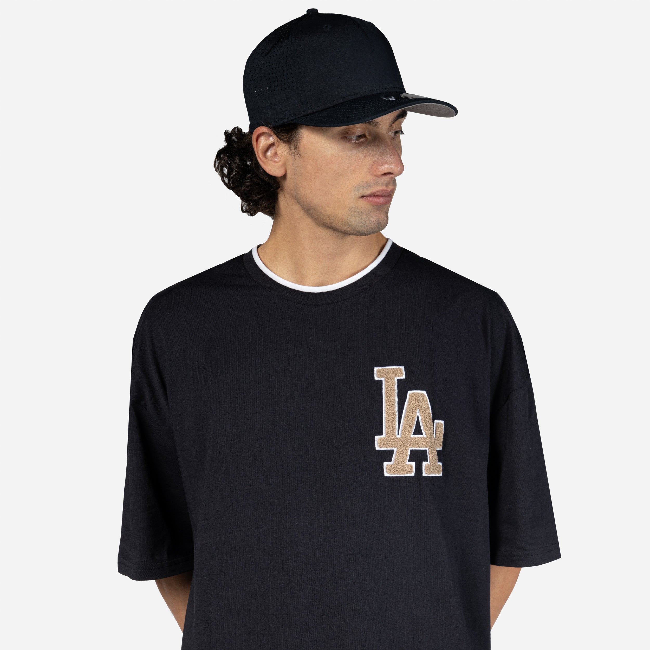 New Era - World Series Drop Shoulder T-Shirt - Los Angeles Dodgers - Navy - Headz Up 
