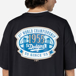 New Era - World Series Drop Shoulder T-Shirt - Los Angeles Dodgers - Navy - Headz Up 