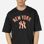 New Era - MLB RIB Infill OS T-Shirt  - New York Yankees - Navy - Headz Up 