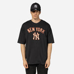 New Era - MLB RIB Infill OS T-Shirt  - New York Yankees - Navy - Headz Up 