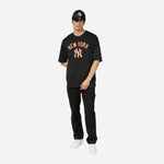 New Era - MLB RIB Infill OS T-Shirt  - New York Yankees - Navy - Headz Up 