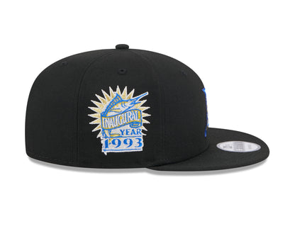 New Era  - 9Fifty Snapback - Animal Fill - Florida Marlins Cooperstown - Black - Headz Up 