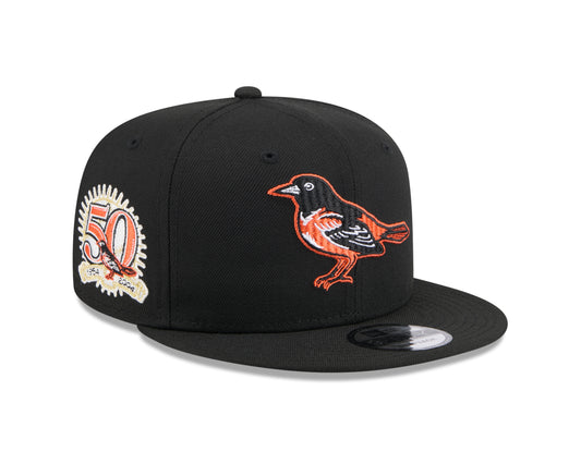 New Era  - 9Fifty Snapback - Animal Fill - Baltimore Orioles Cooperstown - Black