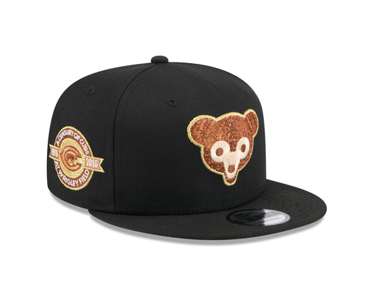 New Era  - 9Fifty Snapback - Animal Fill - Chicago Cubs Cooperstown - Black