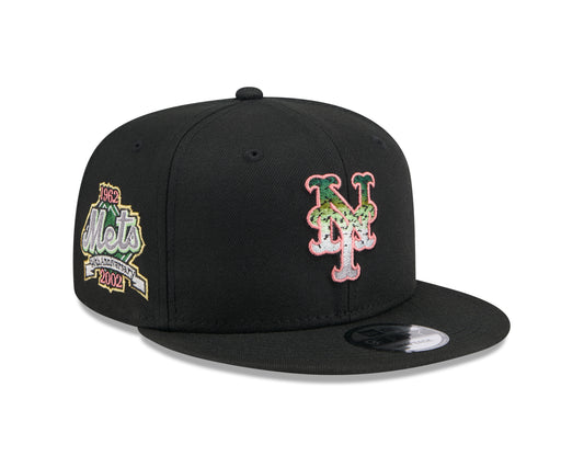 New Era  - 9Fifty Snapback - Animal Fill - New York Mets Cooperstown - Black