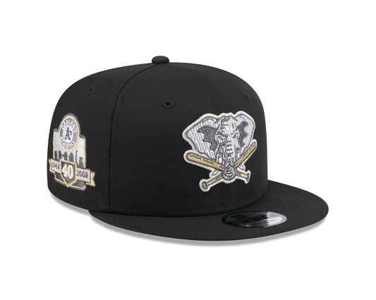 New Era  - 9Fifty Snapback - Animal Fill - Oakland Athletics Cooperstown - Black