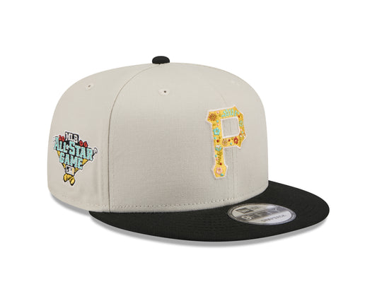 New Era  - 9Fifty Snapback - Floral Fill - Pittsburgh Pirates  - Stone - Headz Up 