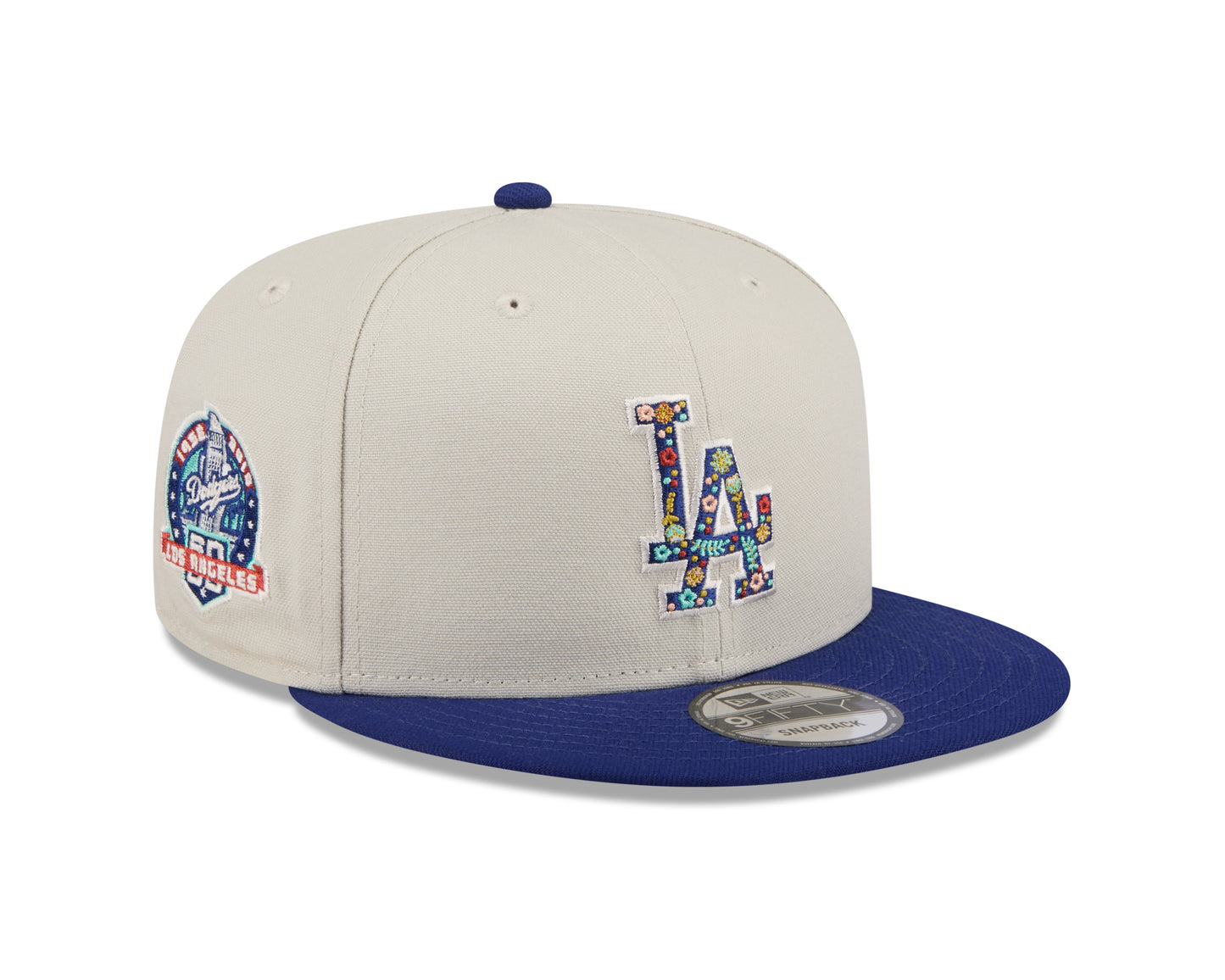 New Era  - 9Fifty Snapback - Floral Fill - Los Angeles Dodgers - Stone - Headz Up 