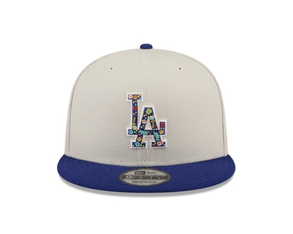 New Era  - 9Fifty Snapback - Floral Fill - Los Angeles Dodgers - Stone - Headz Up 