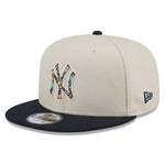 New Era  - 9Fifty Snapback - Floral Fill - New York Yankees - Stone - Headz Up 