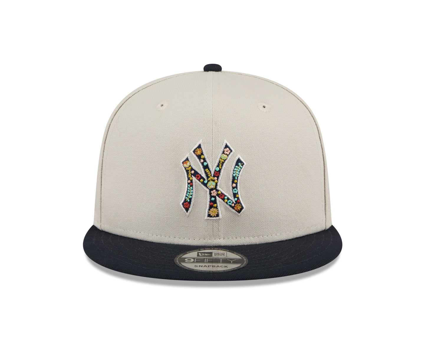 New Era  - 9Fifty Snapback - Floral Fill - New York Yankees - Stone - Headz Up 