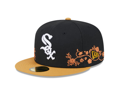 New Era - 59Fifty Fitted - FLORAL VINE - Chicago White Sox - Black - Headz Up 