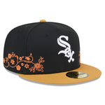 New Era - 59Fifty Fitted - FLORAL VINE - Chicago White Sox - Black - Headz Up 