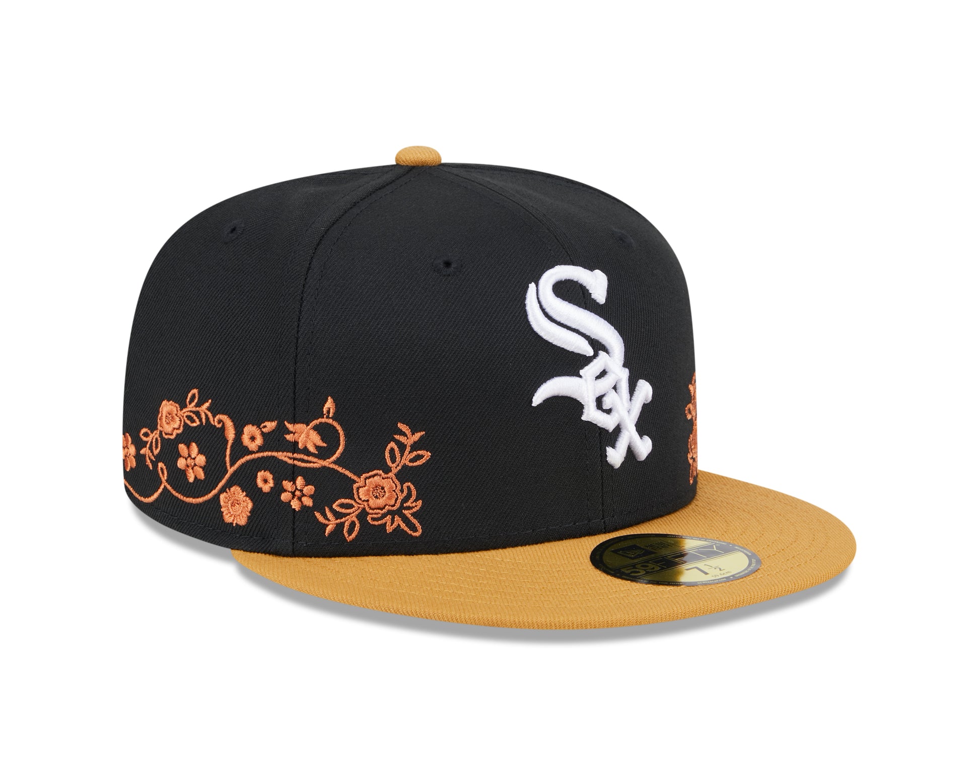 New Era - 59Fifty Fitted - FLORAL VINE - Chicago White Sox - Black - Headz Up 