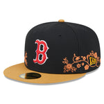 New Era - 59Fifty Fitted - FLORAL VINE - Boston Red Sox - Black - Headz Up 