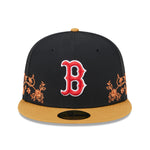 New Era - 59Fifty Fitted - FLORAL VINE - Boston Red Sox - Black - Headz Up 
