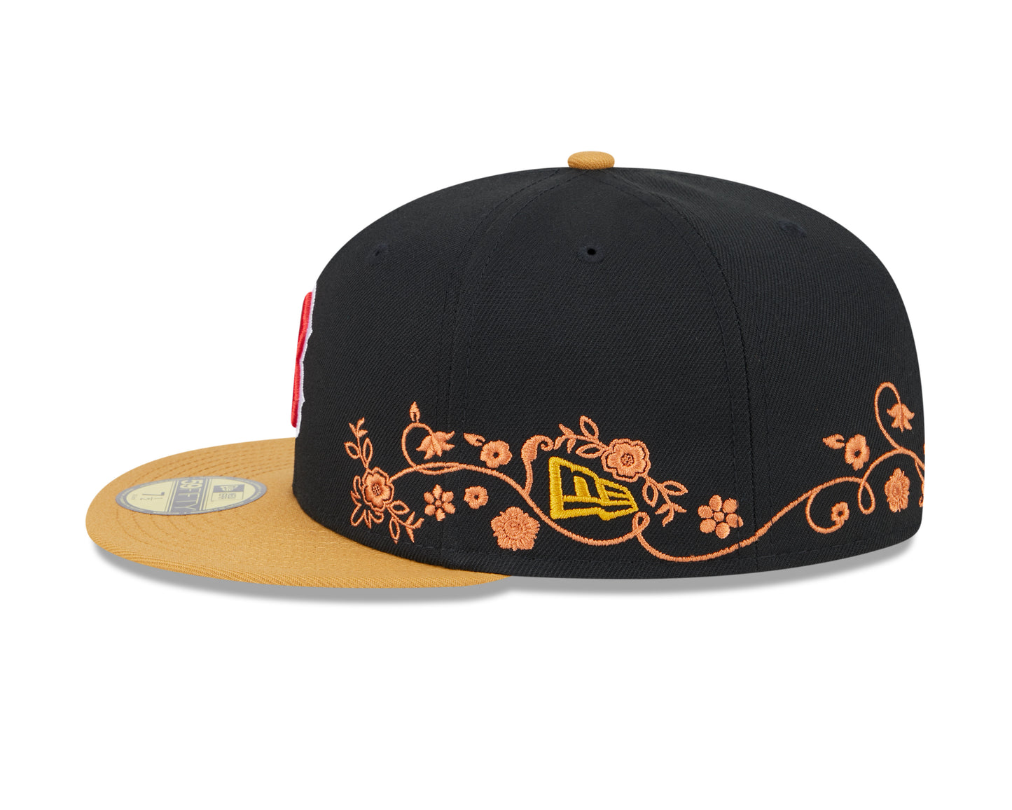 New Era - 59Fifty Fitted - FLORAL VINE - Boston Red Sox - Black - Headz Up 