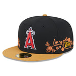 New Era - 59Fifty Fitted - FLORAL VINE - Anaheim Angels - Black - Headz Up 