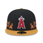 New Era - 59Fifty Fitted - FLORAL VINE - Anaheim Angels - Black - Headz Up 