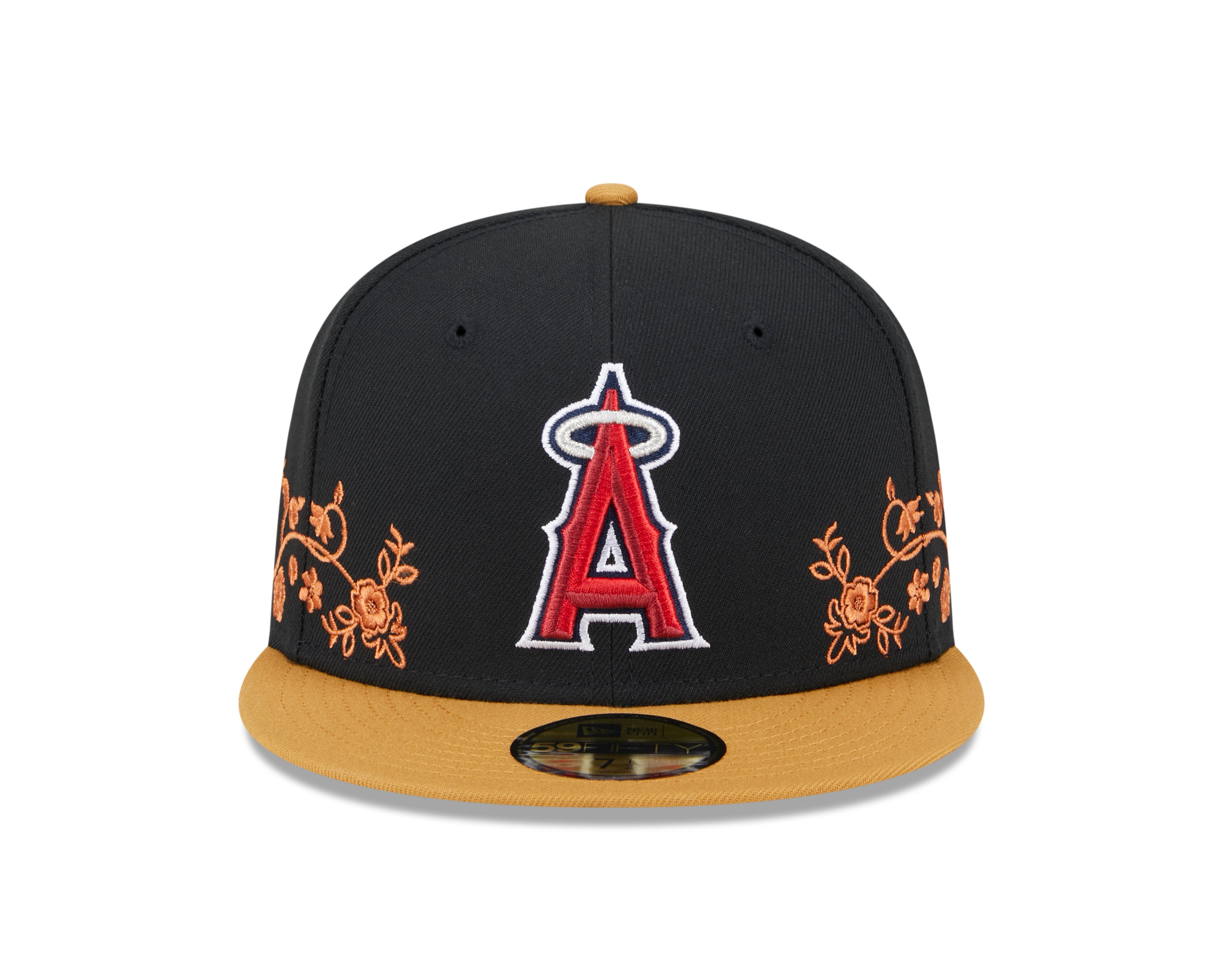 New Era - 59Fifty Fitted - FLORAL VINE - Anaheim Angels - Black - Headz Up 