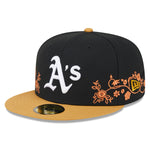 New Era - 59Fifty Fitted - FLORAL VINE - Oakland Athletics - Black - Headz Up 