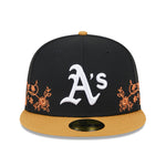 New Era - 59Fifty Fitted - FLORAL VINE - Oakland Athletics - Black - Headz Up 