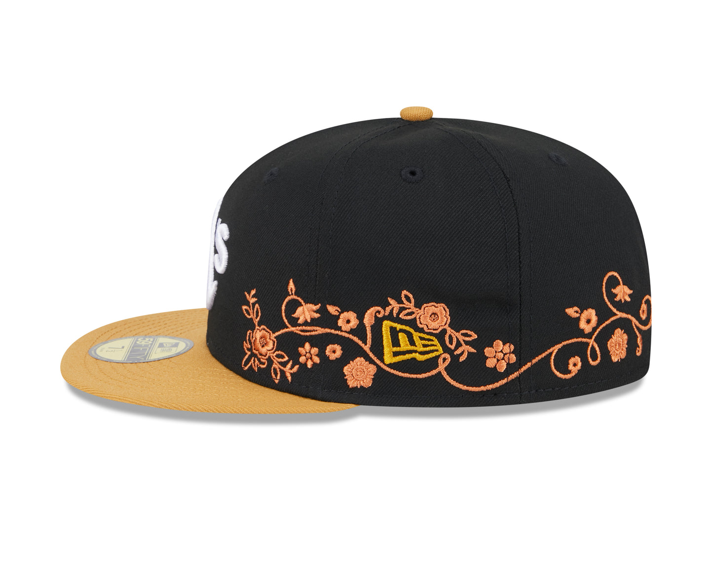 New Era - 59Fifty Fitted - FLORAL VINE - Oakland Athletics - Black - Headz Up 