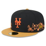 New Era - 59Fifty Fitted - FLORAL VINE - New York Mets - Black - Headz Up 
