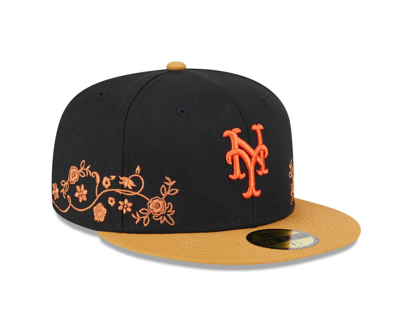 New Era - 59Fifty Fitted - FLORAL VINE - New York Mets - Black - Headz Up 