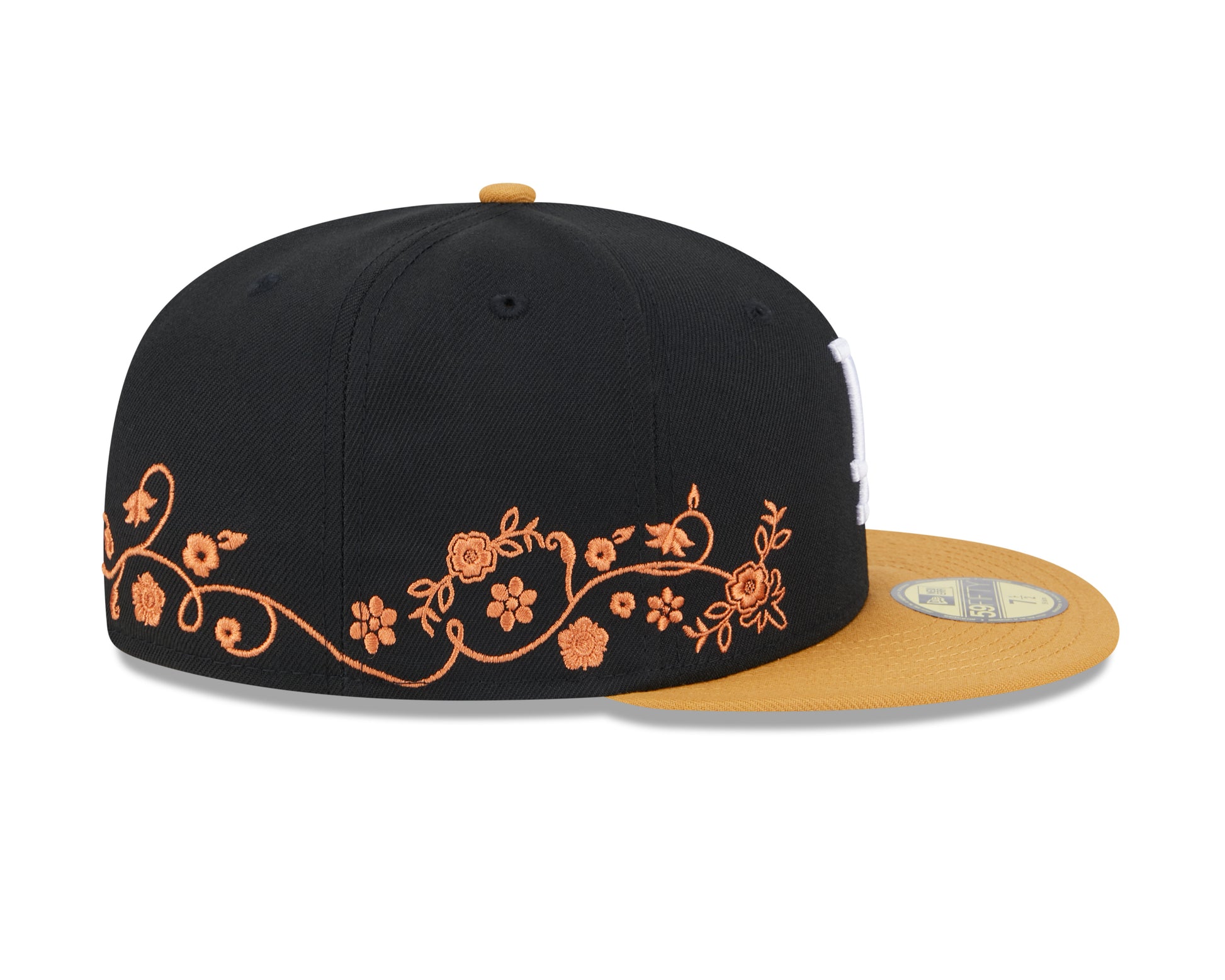 New Era - 59Fifty Fitted - FLORAL VINE - Los Angeles Dodgers - Black - Headz Up 