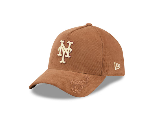 New Era - New York Mets - Ornamental Cord - 9forty A-Frame Cap - Brown - Headz Up 
