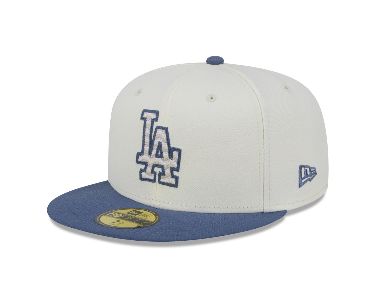 New Era - 59Fifty Fitted - Los Angeles Dodgers - Wavy Chainstitch - White - Headz Up 