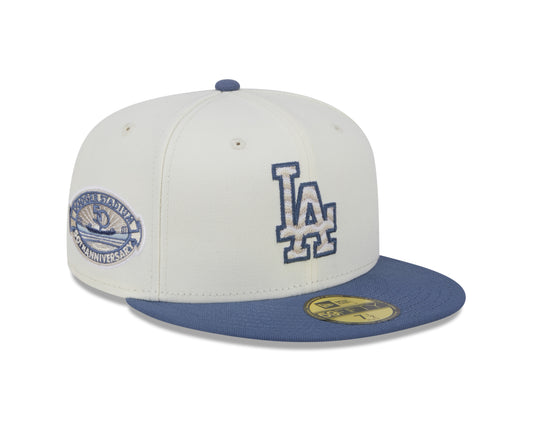 New Era - 59Fifty Fitted - Los Angeles Dodgers - Wavy Chainstitch - White