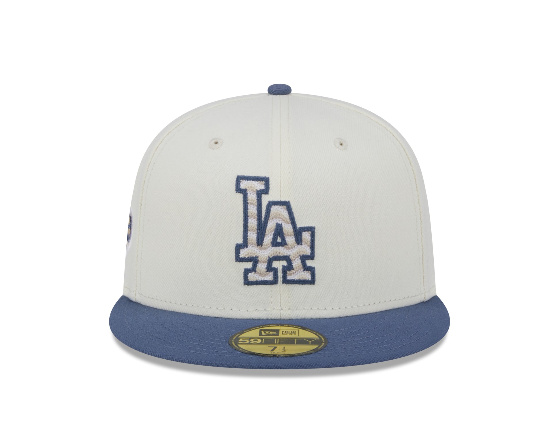 New Era - 59Fifty Fitted - Los Angeles Dodgers - Wavy Chainstitch - White - Headz Up 