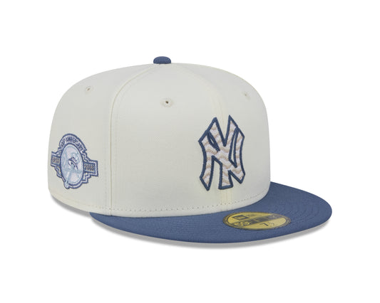 New Era - 59Fifty Fitted - New York Yankees - Wavy Chainstitch - White