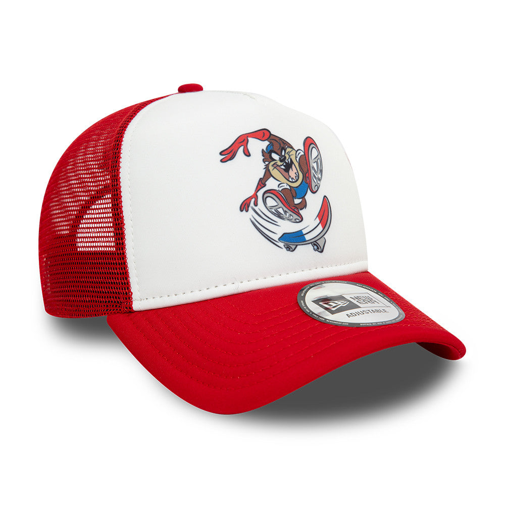 New Era - WB Team Looney Tunes Trucker Cap - TAZ - White/Scarlet - Headz Up 