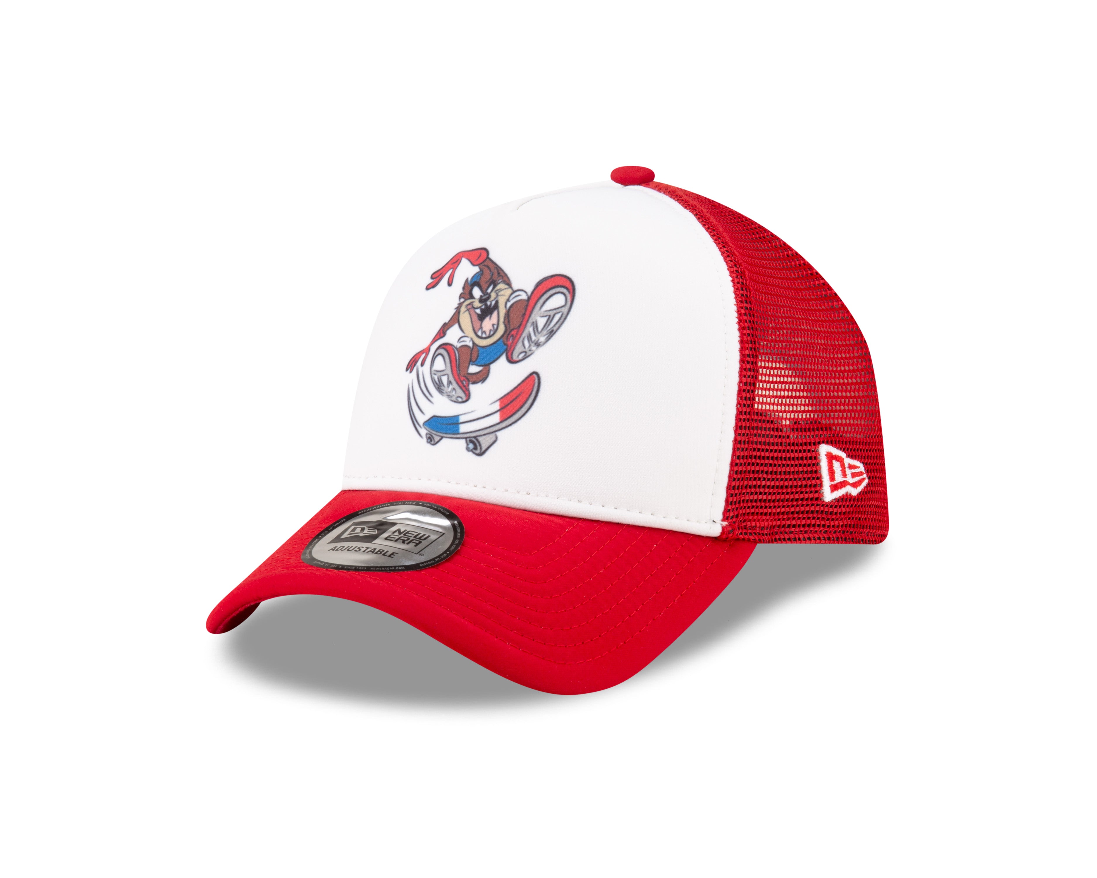 New Era - WB Team Looney Tunes Trucker Cap - TAZ - White/Scarlet - Headz Up 