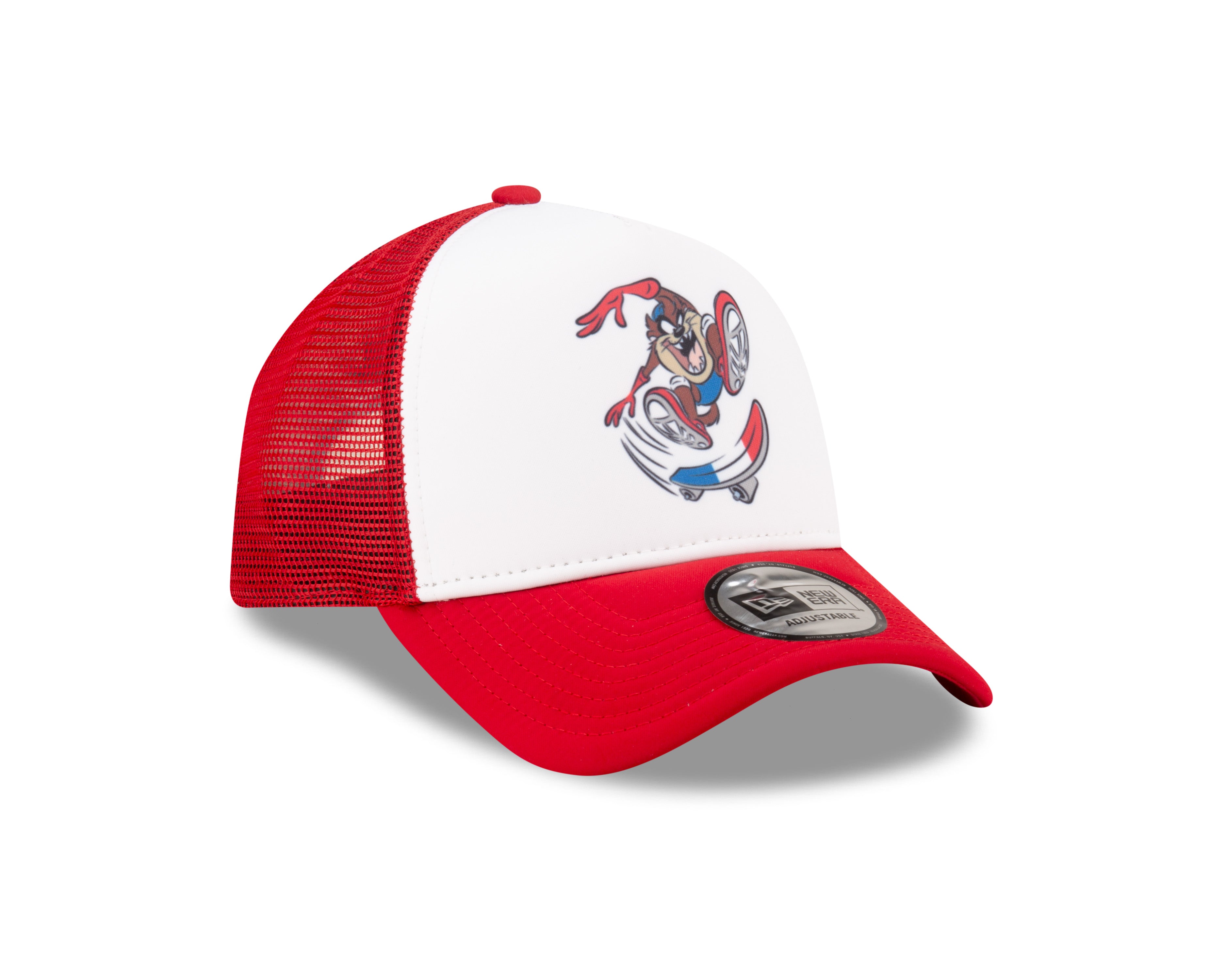 New Era - WB Team Looney Tunes Trucker Cap - TAZ - White/Scarlet - Headz Up 