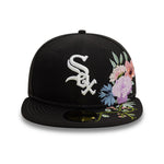 Sort New Era 59FIFTY fitted cap med Chicago White Sox floral broderi, klassisk design og komfortabel pasform.