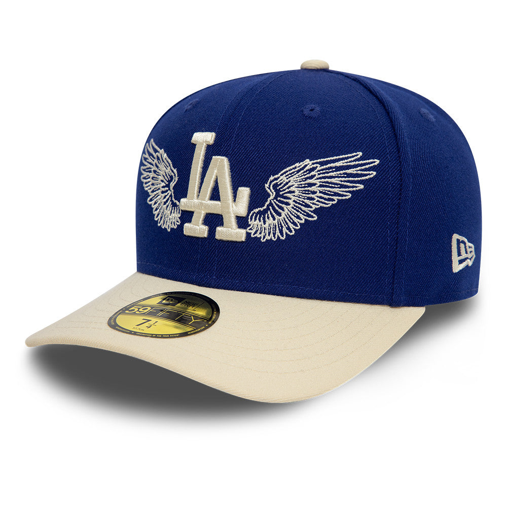 New Era - 59FIFTY Fitted - Los Angeles Dodgers - TEAM WINGS - Blue - Headz Up 