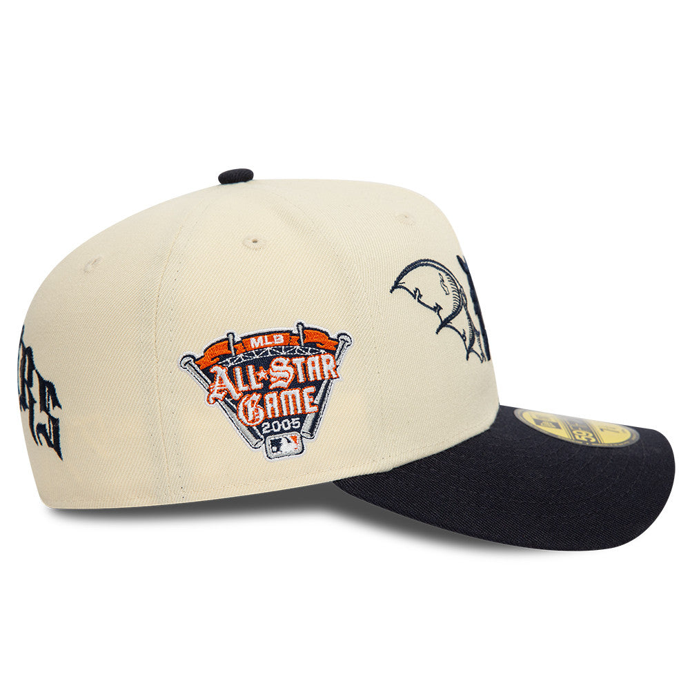 New Era 59FIFTY fitted cap med Detroit Tigers TEAM WINGS logo i stenfarve, blødt stof og justerbar pasform
