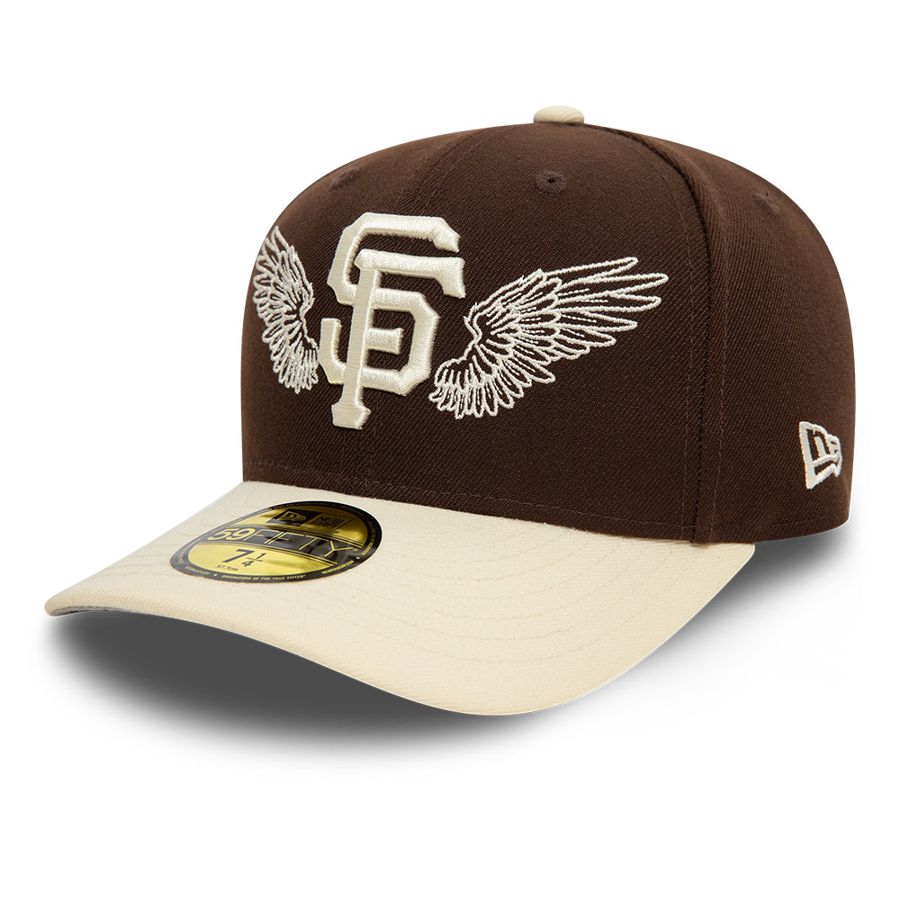 New Era - 59FIFTY Fitted - San Francisco Giants - TEAM WINGS - Brown/Stone - Headz Up 
