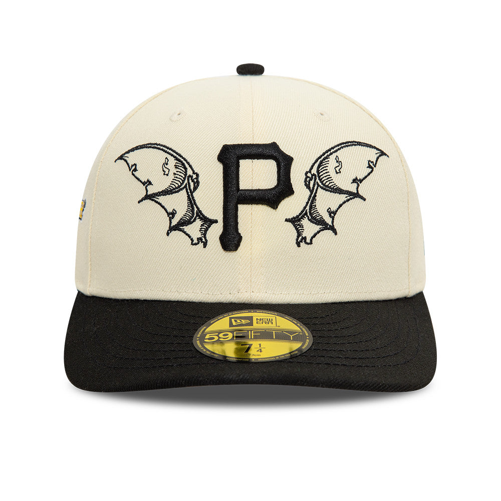New Era - 59FIFTY Fitted - Pittsburgh Pirates Cooperstown - TEAM WINGS - Stone/Black - Headz Up 