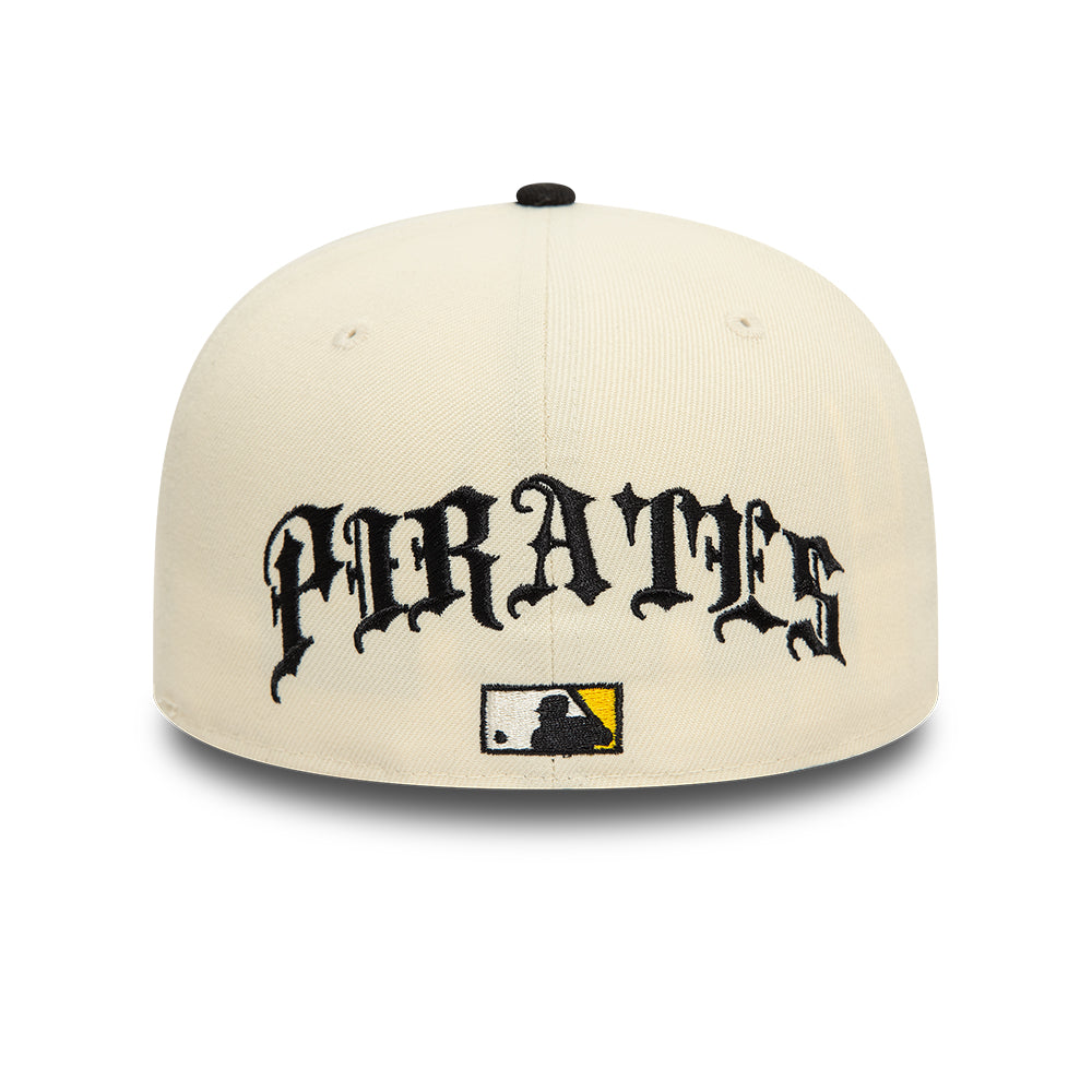 New Era - 59FIFTY Fitted - Pittsburgh Pirates Cooperstown - TEAM WINGS - Stone/Black - Headz Up 