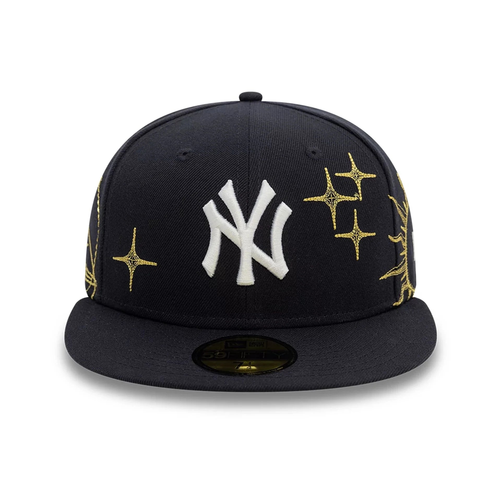 New Era 59FIFTY New York Yankees fitted cap i navy med Zodiac-design, vises fra front med logo og detaljer