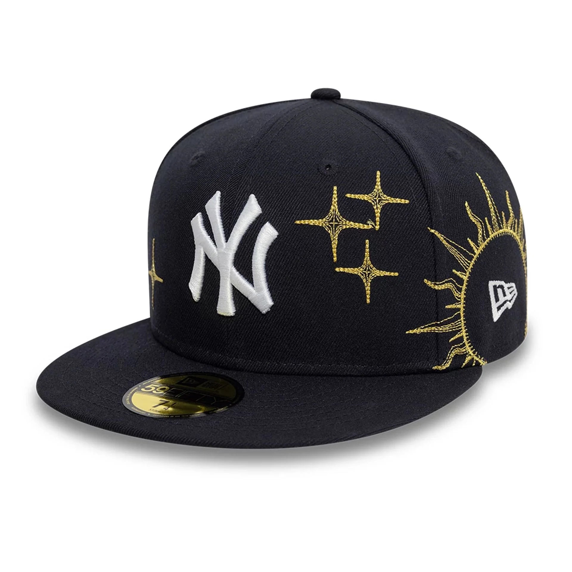 New Era 59FIFTY fitted cap med NY Yankees logo i navy, Zodiac design, komfortabel og stilfuld baseballkasket.