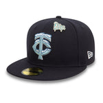 New Era - 59FIFTY Fitted Cap - MLB Pin Pack - Minnesota Twins - Navy - Headz Up 