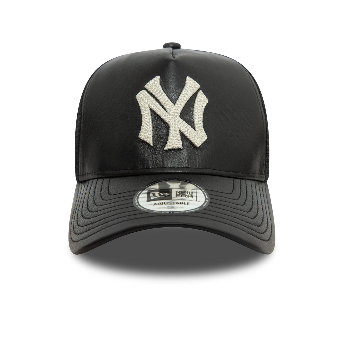 New Era - New York Yankees - Leather Trucker Cap - Black